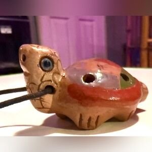 2 Ocarina turtles,which is an ancient wind musical instrument.Handmade in Peru